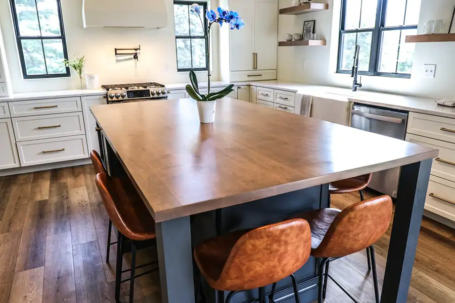 Gravel Lane Design Studio - large kitchen island - Eureka, IL