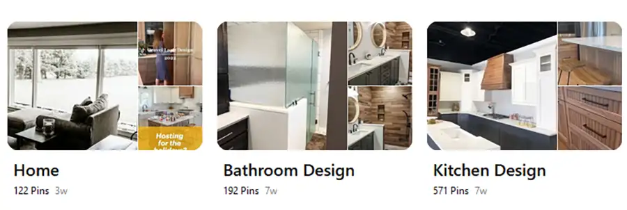 Design inspiration, use tools like Pinterest to gather ideas and figure out what you want! Eureka, IL