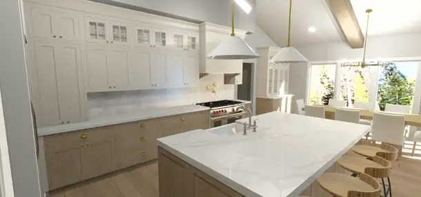 Gravel Lane Design Studio - 3D custom kitchen concept - Eureka, IL