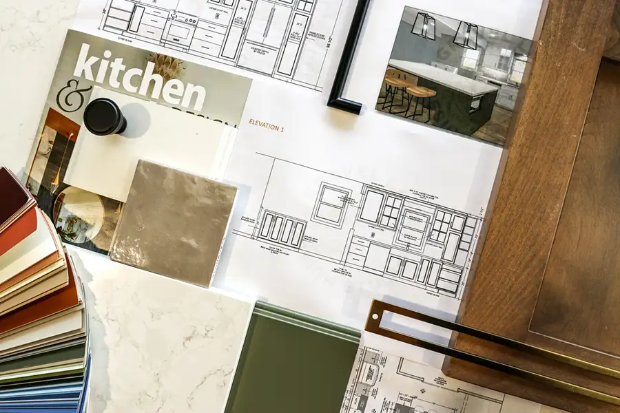 Gravel Lane Design Studio - custom kitchen design concept - Eureka, IL