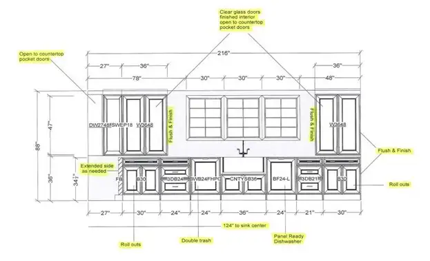 Gravel Lane Design Studio - professional design layout, blueprints for new unique kitchen remodel design - Eureka, IL