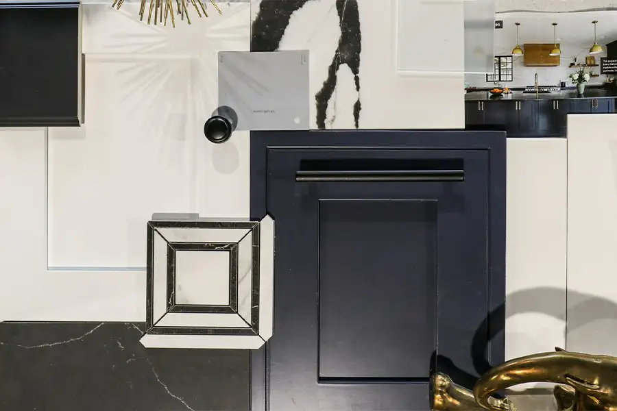 Gravel Lane Design Studio - white cabinets design trends, modern and moody design concept - Eureka, IL