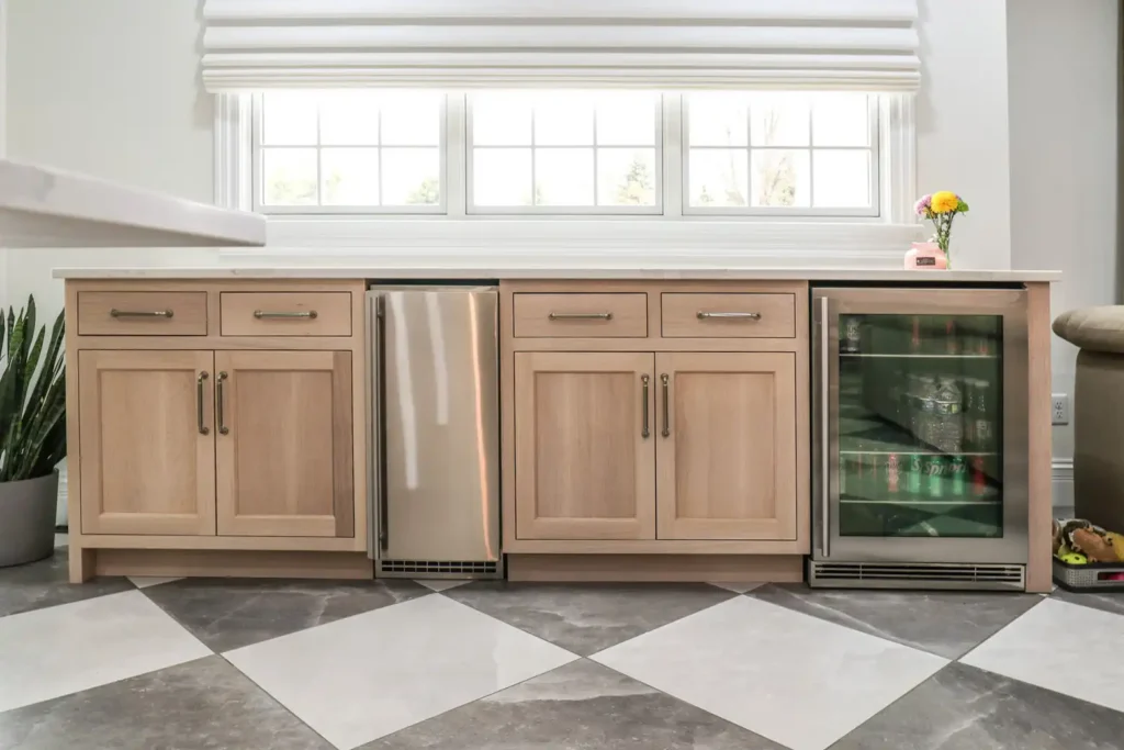 GRAVEL LANE DESIGN - Kitchen Features Our Designers Are Currently Obsessed With - kitchen cabinets & built-in beverage fridge