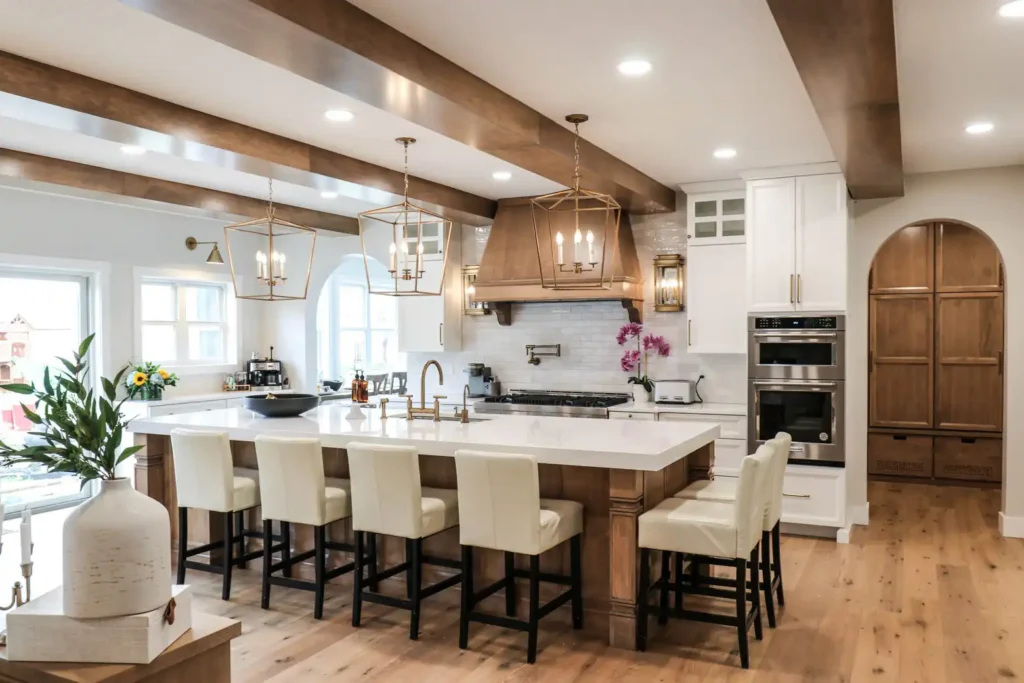 GRAVEL LANE DESIGN - Interior Design Principles and How to Apply Them to Your Home: A beautiful kitchen with arched entryways and updated features